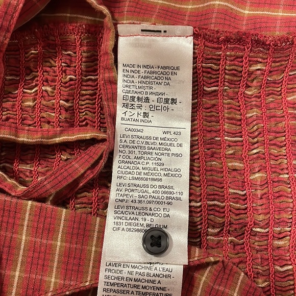 Levi’s The Finn Statement Blouse, sz 2X - Picture 11 of 15